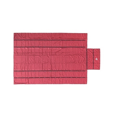 Mytee Products 16ft x 27ft  Flatbed Tarps Heavy Duty 18oz Steel Tarp with Flap - Red LT4FT-RED