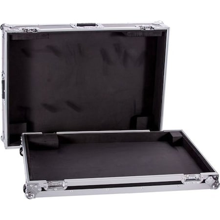 Deejay Led Fly Drive Case For Most 24.4 Channel Format Mixing Consoles with Low Profile Wheels For Easy Transp TBHM244W