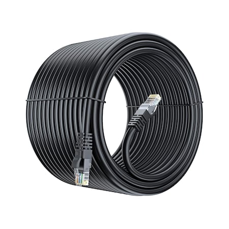 Maximm 250ft Cat6 Pure Copper UTP Ethernet Cable, Black CAT6-250FTBlack