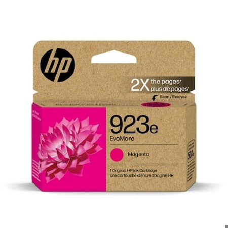 Hp 923e EvoMore Magenta Original Ink Cartridge, 800 Yield 4K0T5LN