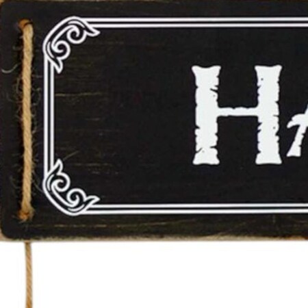 Homeroots 14" X 12" Black And White Inspirational Text Wood Wall Decor 636035