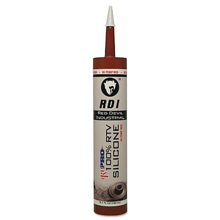 Red Devil RD PRO Heat Resistant RTV Sealant, 10.1 oz Cartridge, Red, 12PK 630-0809/OI