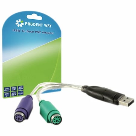 Prudent Way PWI-USB-PS2 USB to Dual PS2 Adapter PWI-USB-PS2