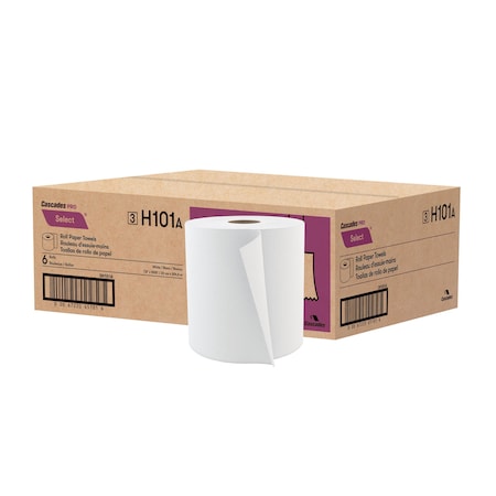 Cascades Pro Hardwound Roll Towel Select White, PK6 H101
