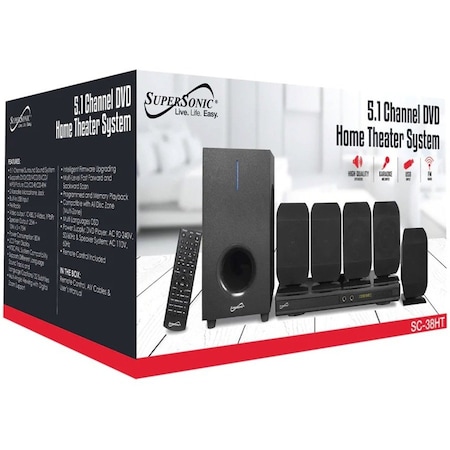 Supersonic Home Theater Sys 5.1 Channel SC38HT