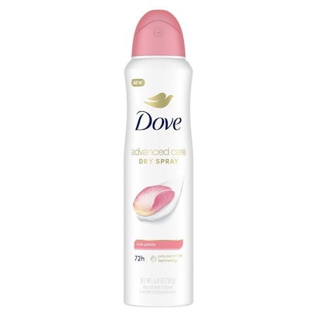Dove Advanced Care Rose Petals Antiperspirant Deodorant Spray, 3.8 Ounce, 12PK 69672917