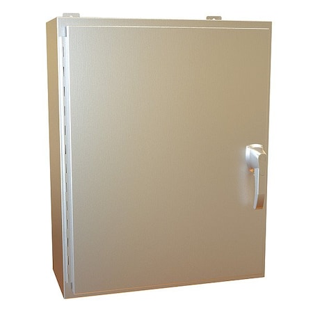 Hammond Handle Electrical Enclosure, 30 in H, 10 in D, 24 in W, 12, 13, 3R, 4, 4X, Stainless Steel HW302410SSHK