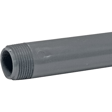 Genova LASCO 210120BC Pipe Nipple, 1 in, PVC, SCH 80 Schedule, 12 in L P-1-12