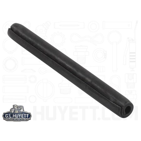 Huyett Coiled Spring Pin, Heavy Duty, High Carbon Steel, 0.125 in Dia x 1.250 in Length SPC-125-1250H