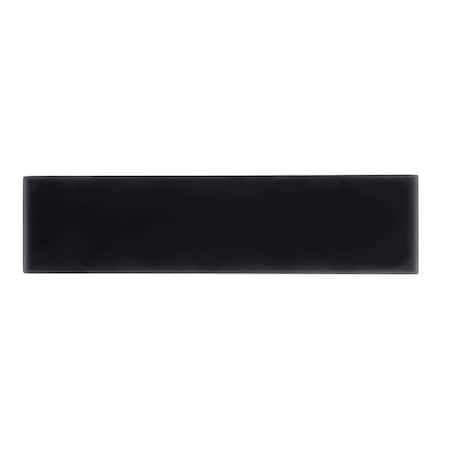 Apollo Tile Black 3 in x 12 in Glass Matte Wall Subway 5 sqft/case, 20PK APLA88091M 3X12A