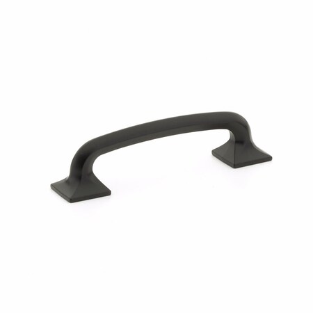 Schaub 4in Center to Center Northport Cabinet Pull Matte Black Finish 206-MB