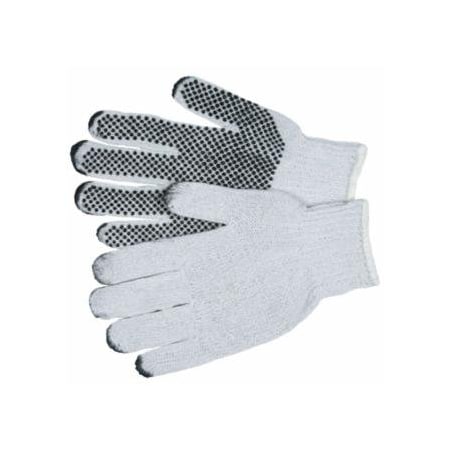 Mcr Safety EXTRA SMALL COATED STRING GLOVE PVC DOTS 1 SIDE, 12PK 127-9650XSM