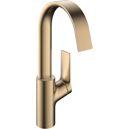 Hansgrohe Vivenis Single-hole Faucet 210 with Swivel Spout and Pop-Up Drain, 1.2 GPM in Brushed Bronze 75030141