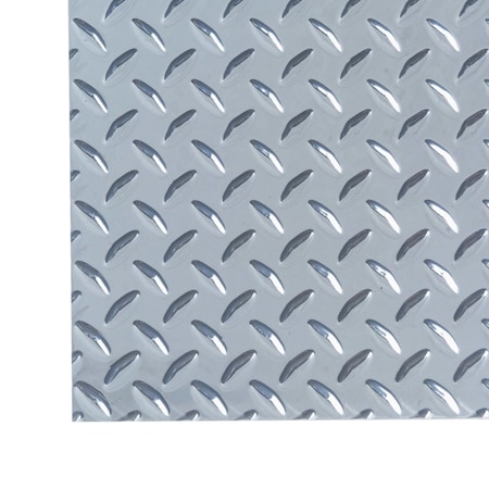 M-D Building Products 12 in. x 12 in. x .025 in. Silver Aluminum Sheet Diamond Tread 57574