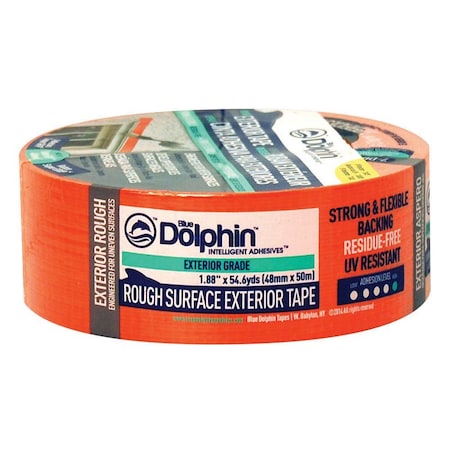 Linzer 1.88" x 60 Yds Linzer TP EXT R 0200 Blue Dolphin Rough Surface Exterior Tape TP EXT S 0200