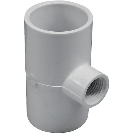 Genova LASCO 402166BC Reducing Pipe Tee, 114 x 12 in, Slip x FIP, PVC, SCH 40 Schedule 402166-BC