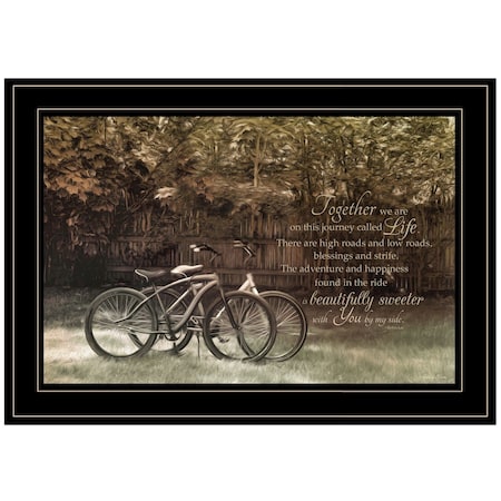 Homeroots Journey Together 2 Black Framed Print Wall Art 405543