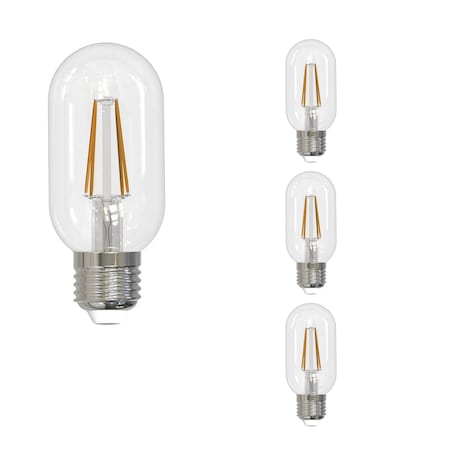 Bulbrite 40-Watt Equivalent Dimmable T14 Vintage Edison LED Light Bulb with Medium (E26) Base, 3000K, 4PK 862703