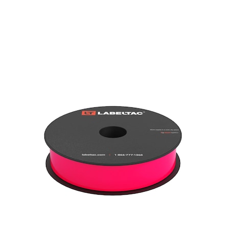 Labeltac LabelTac 4 and Pro Model High Performance 10-Year Vinyl Supply 1in x 150ft, Hi-Vis Pink LT117HP