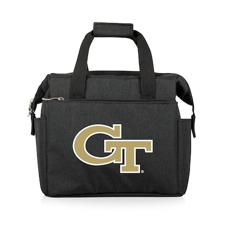 Picnic Time Family Of Brands NCAA Georgia Tech Yellow Jackets On The Go Lunch Bag Cooler - Soft Cooler Lunch Box, Black 510-00-179-194-0