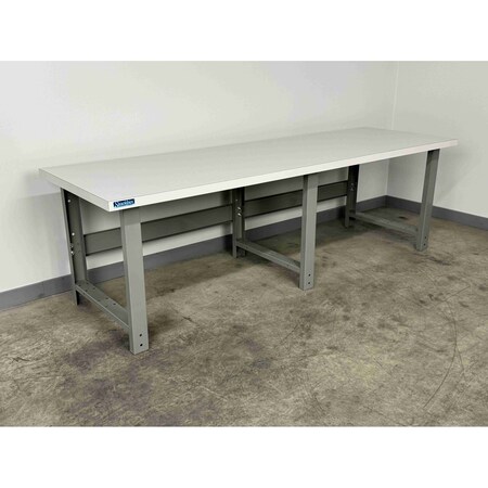 Stackbin Workbenches, 96" W, 34" Height, 3500 lb. E9636-3500-GN