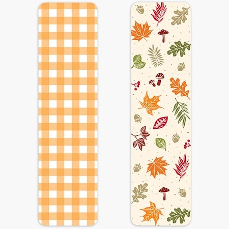 Nashville Wraps Fall Plaid Cookie Backer Cards, 2 x 7.5, 25PK GCBFP27