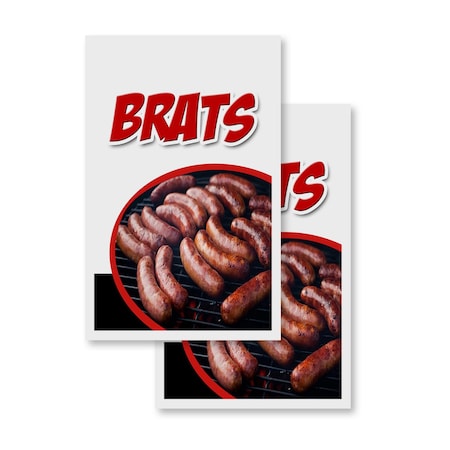 Signmission Brats, Vinyl Decals Only 24 Inch x 36 Inch, Vinyl Decal, 2PK DSB-2436-2PACK-Brats