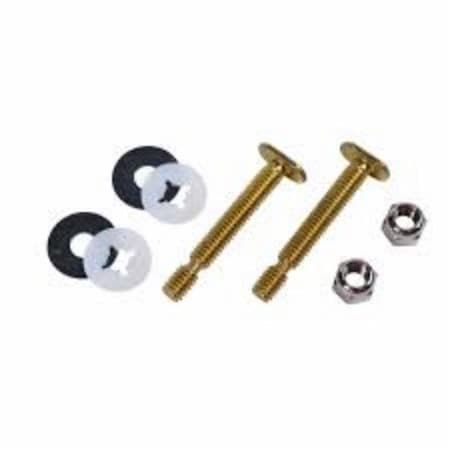 Oatey TOILET BOLTS EZ EZ SNAP 5/16 X 2-14 BRS 051150