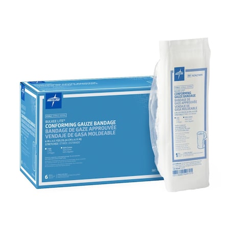 Medline Bulkee Lite Sterile Gauze Bandage, 6in x 4.5 yd., 48PK NON27499