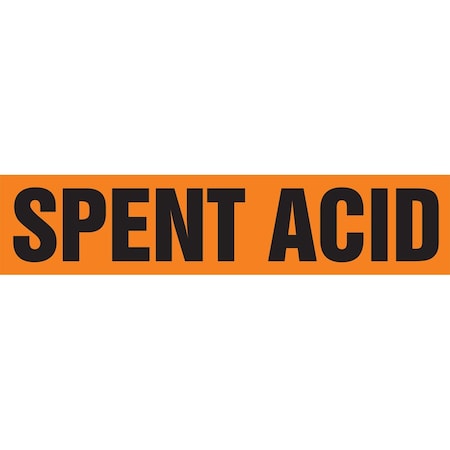 Accuform ASME ANSI PIPE MARKER SPENT ACID RPK657STC