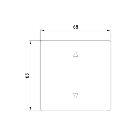 Siemens Delta Style Rocker with up and down symbol Titan white 5TG7141-0TW50