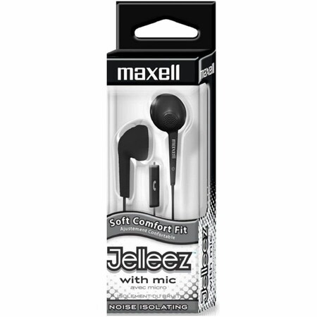 Maxell JELM-BK JELLEEZ EB BLACK W/ MIC WIRED 3.5MM 191569