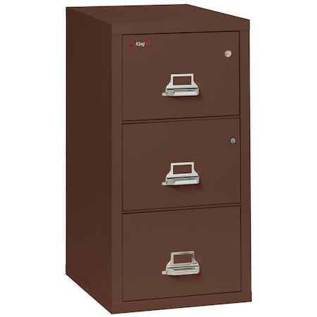 Fireking 3 Drawer, 1 Hr Fire Rated, Vertical, 31" Legal, Safe-In-A-File Brown 3-2131-CBRSF