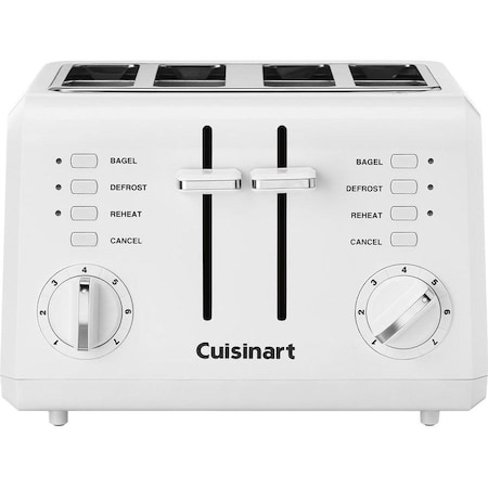 Cuisinart CPT-142 Electric Toaster, 120 V, 850 W, Plastic, White CPT-142P1