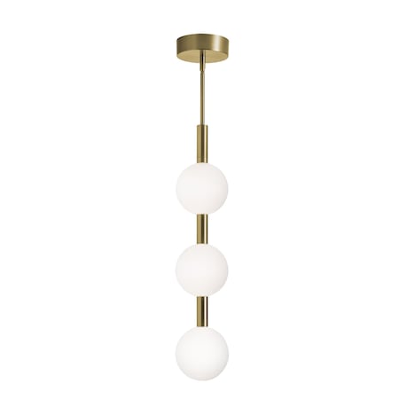 Afx Baroque - LED Pendant - 32in - Light Antique Brass BRQP32LAJUDLB