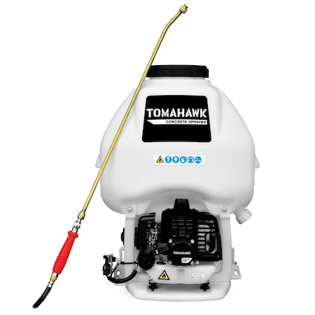 Tomahawk Power 6.5 gal Backpack Sprayer, 63 in L Hose, 24 in L Wand, Fan Nozzle Spray Pattern TCS6.5
