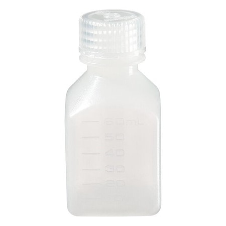 Nalgene Laboratory Bottle, HDPE, 83 mm H, PK72 2018-0060