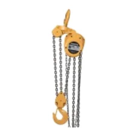 Harrington Handchain Hoist with Safety Hook CF050-15-SL