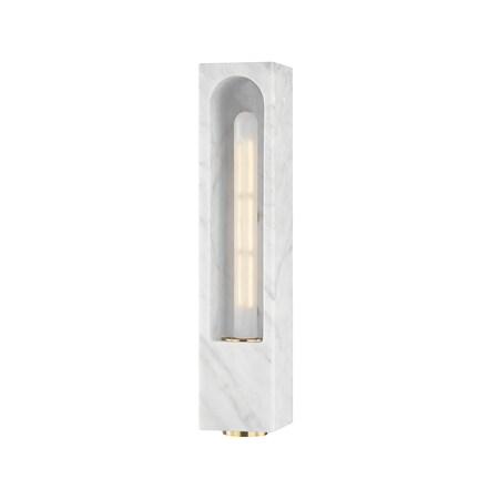 Hudson Valley Lighting Erwin 1 Light Wall Sconce 3.5 In. White Marble 3091-WM