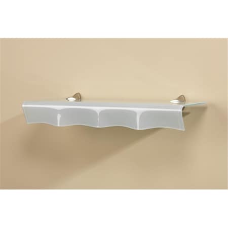 D2D Technologies Concepts Oyster Opaque Glass Shelf, 8 x 40 in. D22609824