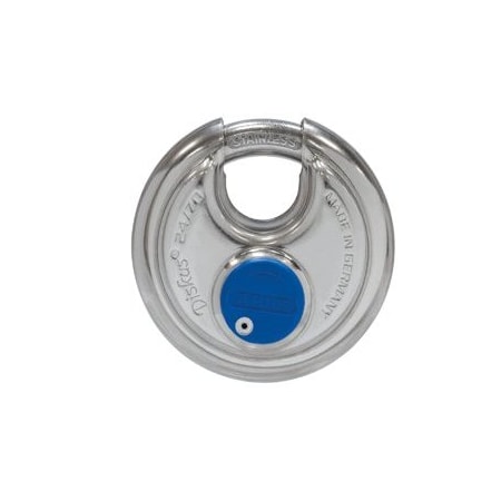 Abus Lock Co Rekeyable Diskus Padlock 2-3/4in Wide 24/70RK M1 1B