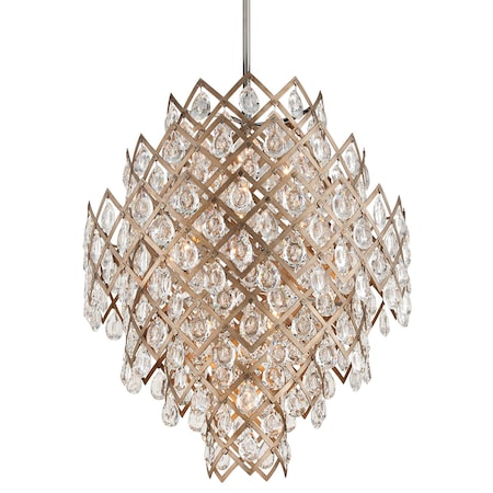 Corbett Lighting Tiara 11 Light Chandelier 32.25 In. Vienna Bronze 214-411