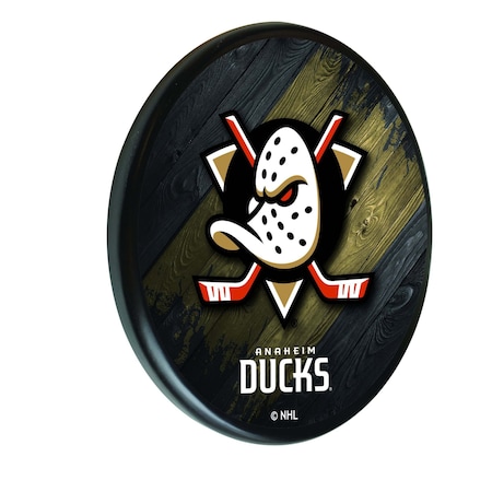 Holland Bar Stool Co Anaheim Ducks 13" Solid Wood Sign WSgnPBlkAnaDks