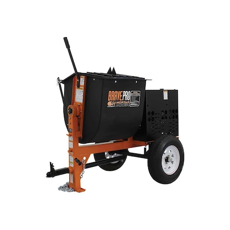 Brave Mortar Mixer 6 Cu. Ft. Poly Drum Honda GX240 BRPMM206H