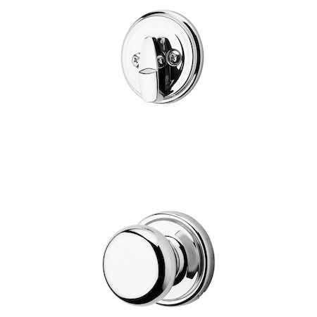 Kwikset Hancock Knob Interior Single Cylinder Handleset Trim for Both 800 and 687 Series 966H-26.UNIV