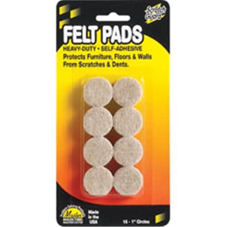Master Caster Scratch Guard Felt PadsBeige MAS88497