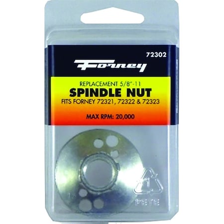 Forney Spindle Nut, For: 72321, 72322, 72323 Backing Pads 72302