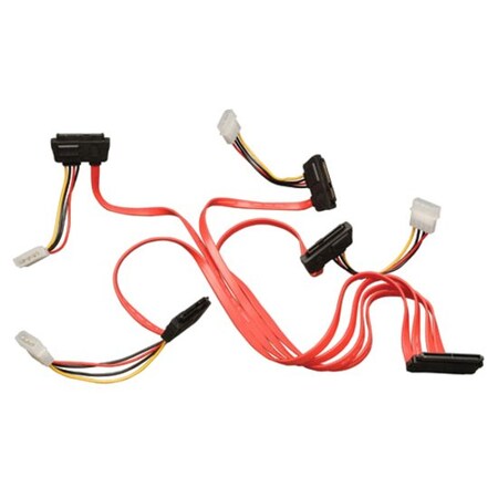 Tripp Lite Internal SAS Cable, SFF8484, 4SFF8482, 24" S501-24N