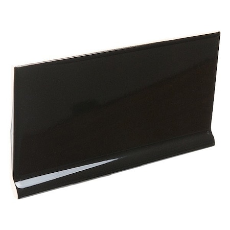 Crossville Wall Tiles, Black, 4 in. H, 7.875 in. L WT01.10408CBG