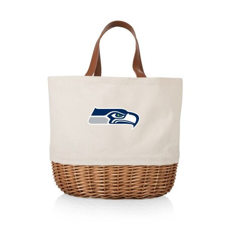Picnic Time Family Of Brands Seattle Seahawks - Promenade Picnic Basket, (Beige Canvas) 203-20-187-284-2